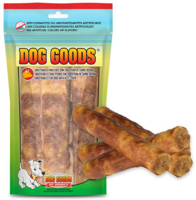PALITO MEDIO ROLL 5X20 C/ COLAGENO + PASTA DE CARNE DOG GOODS 23G (4 PEÇAS)