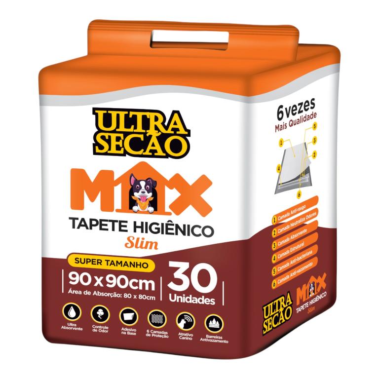 GREAT PETS - TAPETE HIGIENICO ULTRA SECAO MAX BRANCO 90X90 30UN