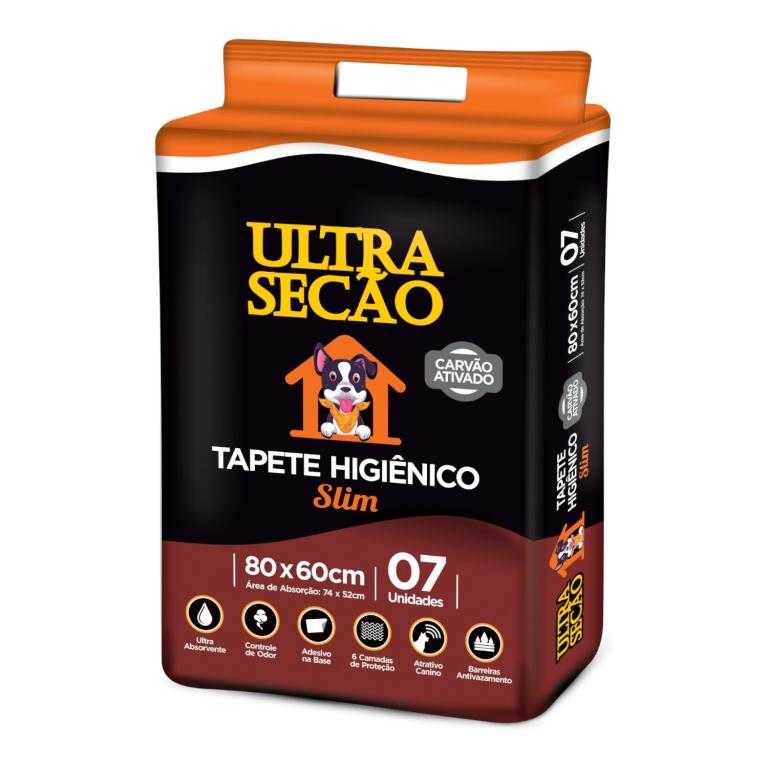 GREAT PETS - TAPETE HIGIENICO ULTRA SECAO CARVÃO 80X60 07UN