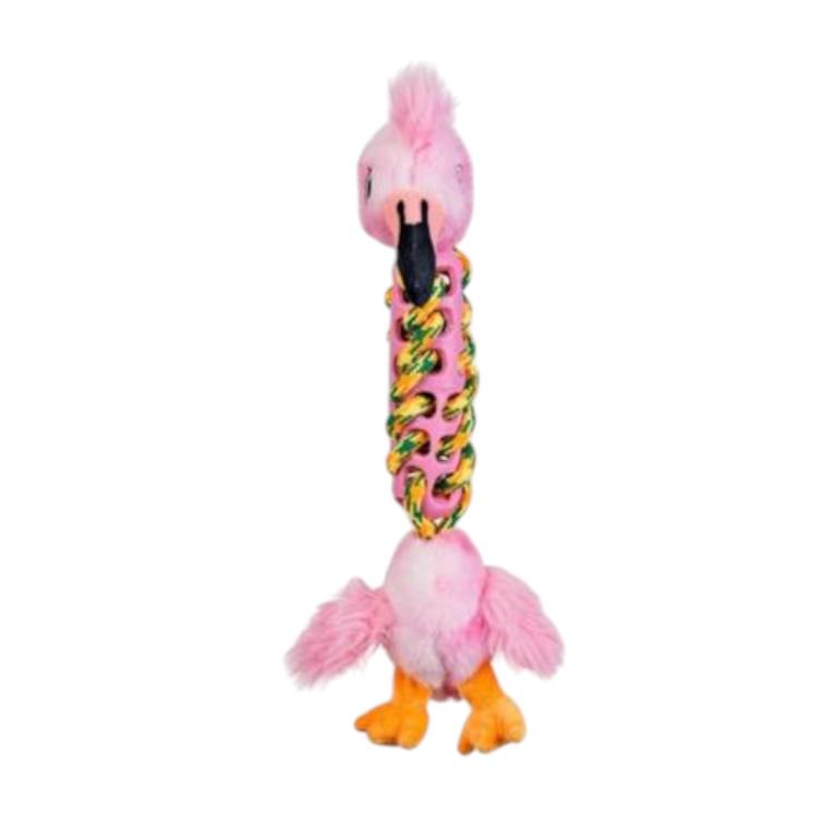 AKOL DOG - PELUCIA FLAMINGO C/ CORDA 40CM