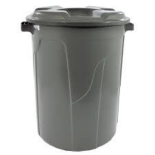 CA] CESTO FECHADO C/TAMPA 100,0 L CINZA
