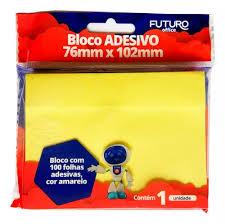ES] BLOCO NOTAS ADESIVAS AMARELO 76MMX102MM 100FLS