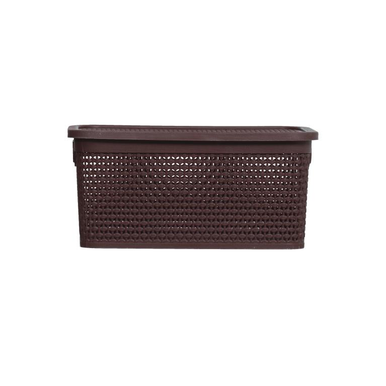 CA] CAIXA NATURALLE RATTAN 7,5 L TABACO