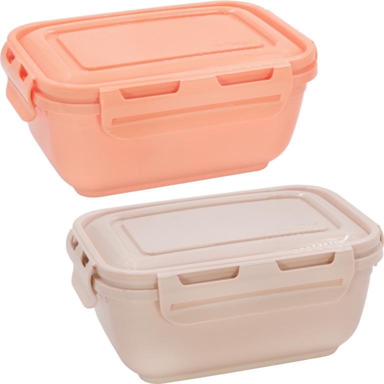 CA] POTE RETANGULAR FLIPLOCK 800 ML COLOR