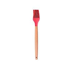 FG] PINCEL DE SILICONE COM CABO DE MADEIRA P/ CULINARIO 27 CM