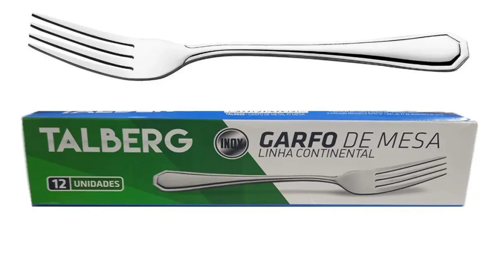 FG] GARFO DE MESA EM INOX 19X2,3 CM