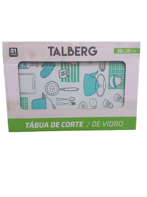 CS] TABUA DE CORTE EM VIDRO DECORADA 30X20X0,4 CM