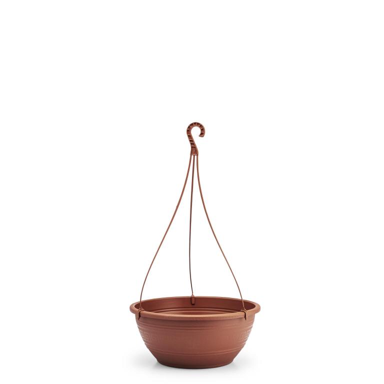 JD] VASO REDONDO 1,5 LITROS COM ALCA 30cm - TERRACOTA