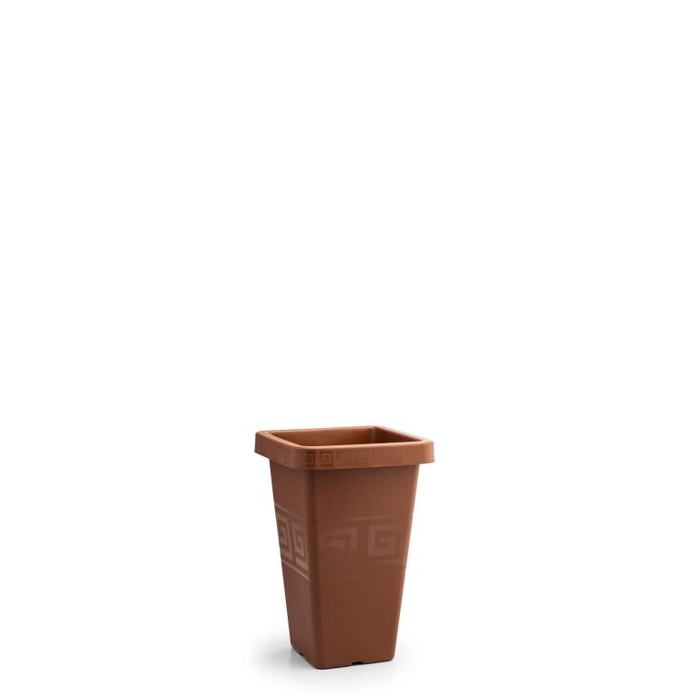 JD] VASO GREGO QUADRADO 4,5 LITROS - TERRACOTA