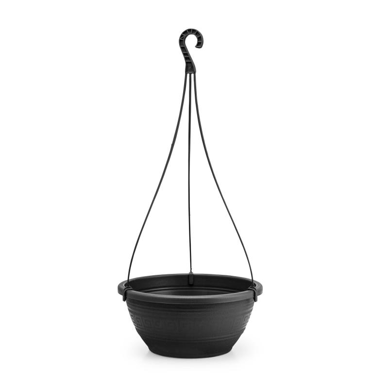 JD] VASO REDONDO 3,5 LITROS COM ALCA 50cm - PRETO