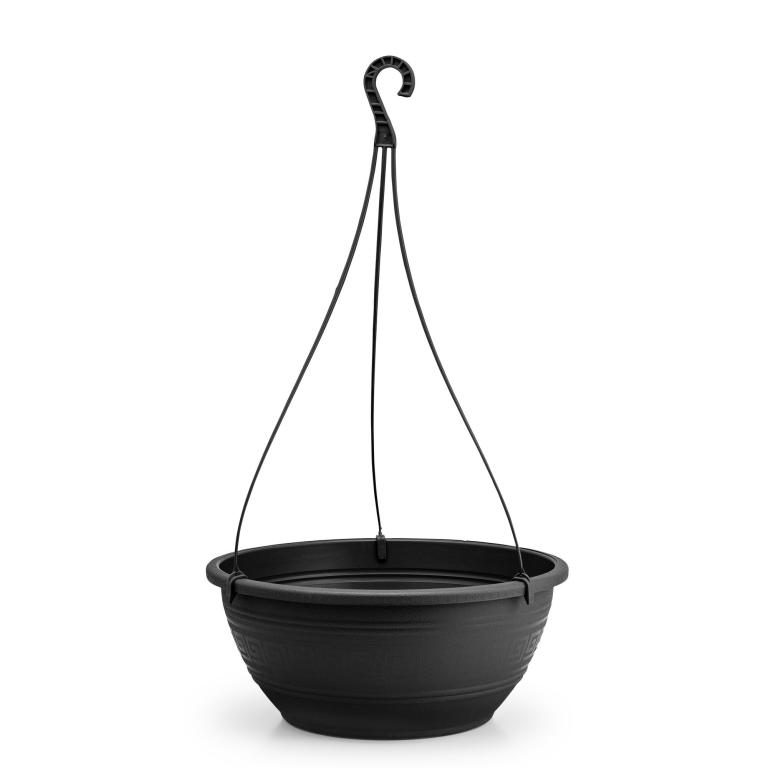 JD] VASO REDONDO 6,6 LITROS COM ALCA 50cm - PRETO