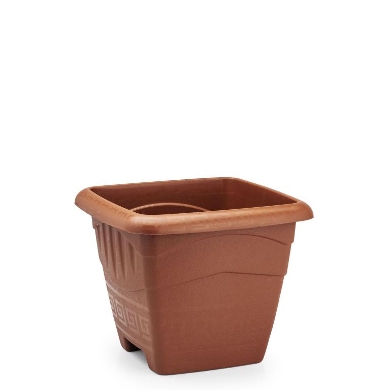 JD] VASO QUADRADO M 6 LITROS - TERRACOTA