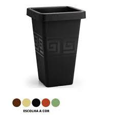 JD] VASO GREGO QUADRADO 4,5 LITROS - PRETO