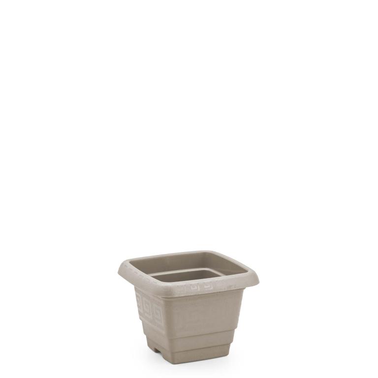 JD] VASO QUADRADO PP 650ml - AREIA