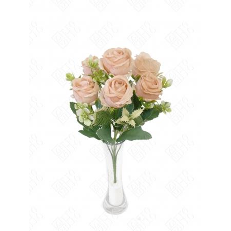 JD] MINI BUQUE ROSA FRANCESA X 6 UND 31CM