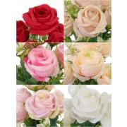 JD] MINI BUQUE ROSA FRANCESA X 6 UND 31CM