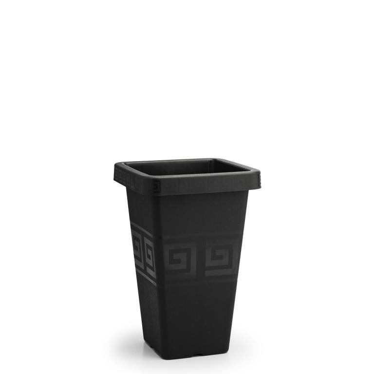 JD] VASO GREGO QUADRADO 13 LITROS - PRETO