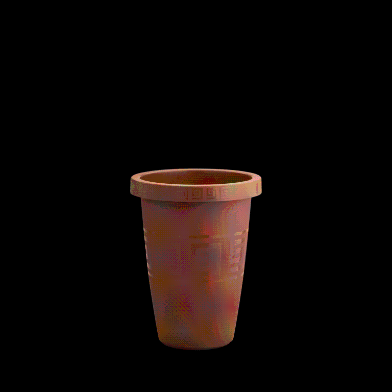 JD] VASO GREGO REDONDO 11 LITROS - TERRACOTA