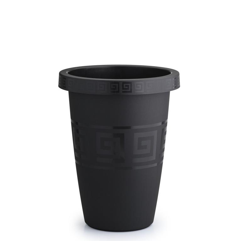 JD] VASO GREGO REDONDO 21 LITROS - PRETO