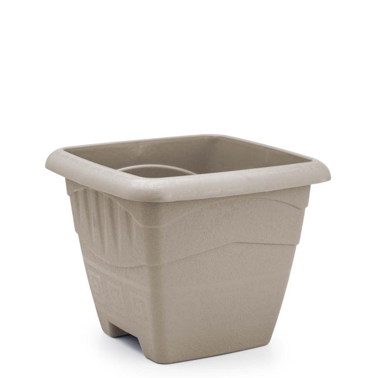 JD] VASO QUADRADO G 11 LITROS - AREIA