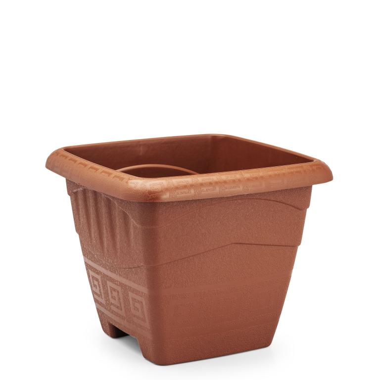 JD] VASO QUADRADO G 11 LITROS - TERRACOTA