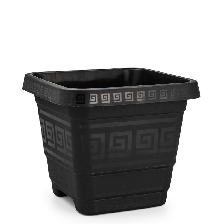 JD] VASO QUADRADO GG 18 LITROS - PRETO