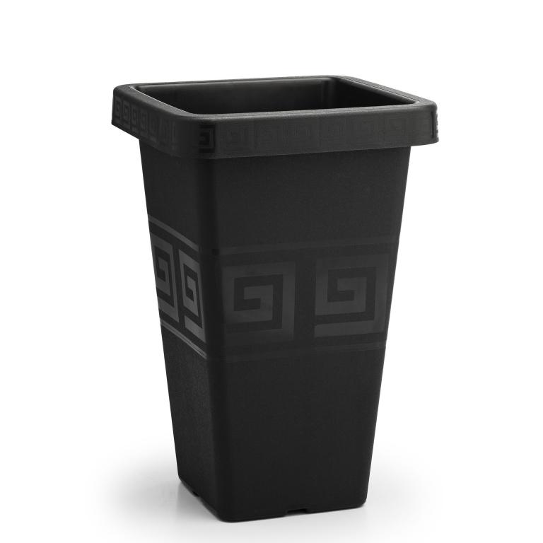 JD] VASO GREGO QUADRADO 19,5 LITROS - PRETO