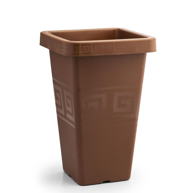 JD] VASO GREGO QUADRADO 19,5 LITROS - TERRACOTA