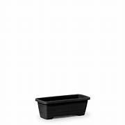 JD] VASO RETANGULAR P 1,6 LITROS - PRETO