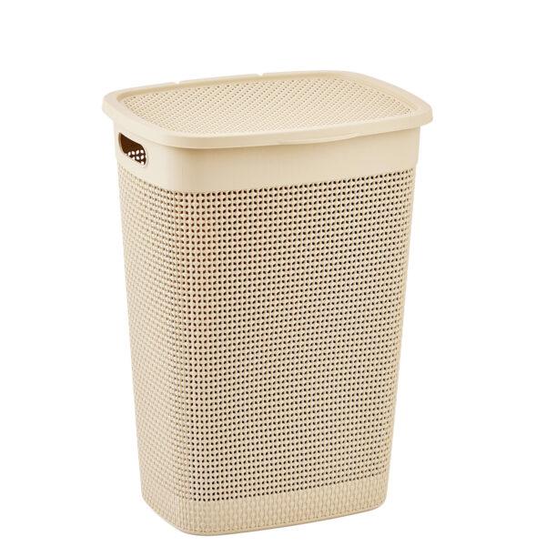 CESTO NATURALLE RATTAN C/TAMPA 40,0 L AREIA
