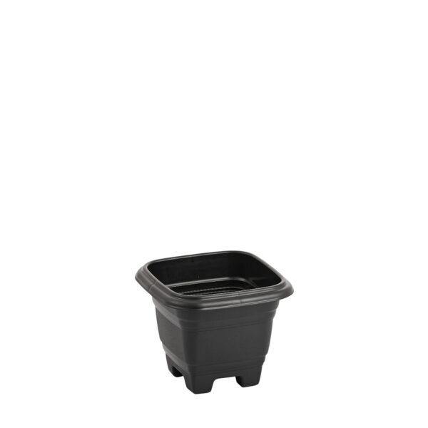 JD] VASO QUADRADO BELLA FIORE N.17 1,9 L PRETO