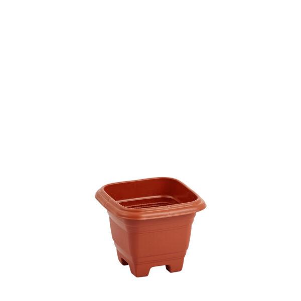 JD] VASO QUADRADO BELLA FIORE N.17 1,9 L TELHA