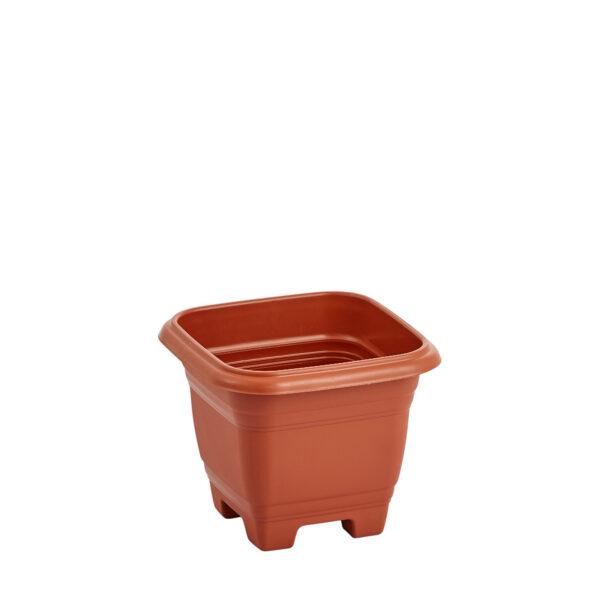 JD] VASO QUADRADO BELLA FIORE N.22 4,3 L TELHA