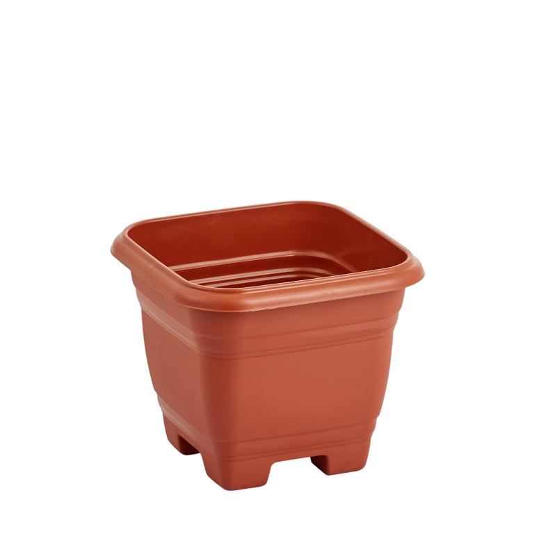 JD] VASO QUADRADO BELLA FIORE N.28 9,7 L TELHA