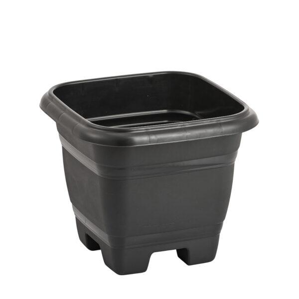 JD] VASO QUADRADO BELLA FIORE N.35 17,5 L PRETO