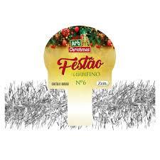 DC] FESTAO CORTE FINO 6CMX2M PRATA