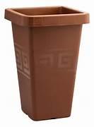 VASO GREGO QUADRADO 7 LITROS - TERRACOTA