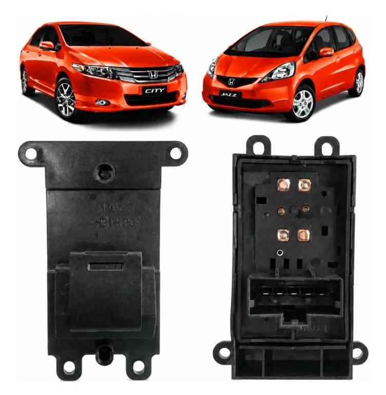 INTERRUPTOR SIMPLES VIDRO ELETRICO HONDA CIVIC 12 / NEW FIT 09/.... CITY 11/... D.D / T.D / T.E