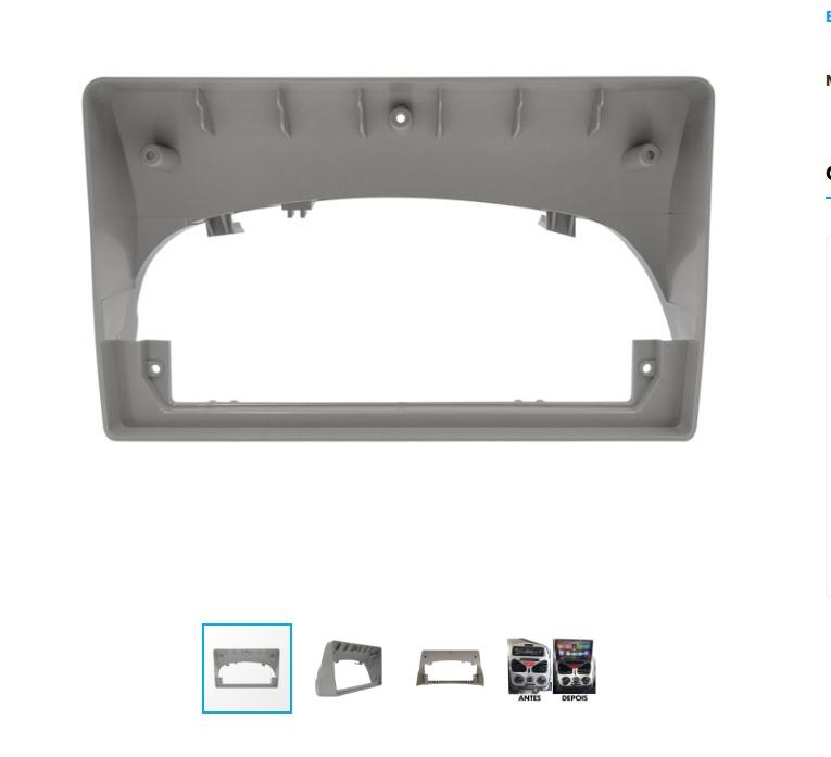 MOLDURA FIAT PALIO  G2 / G3 FIRE 1.0,  PRATA 9 POLEGADAS CAPELA