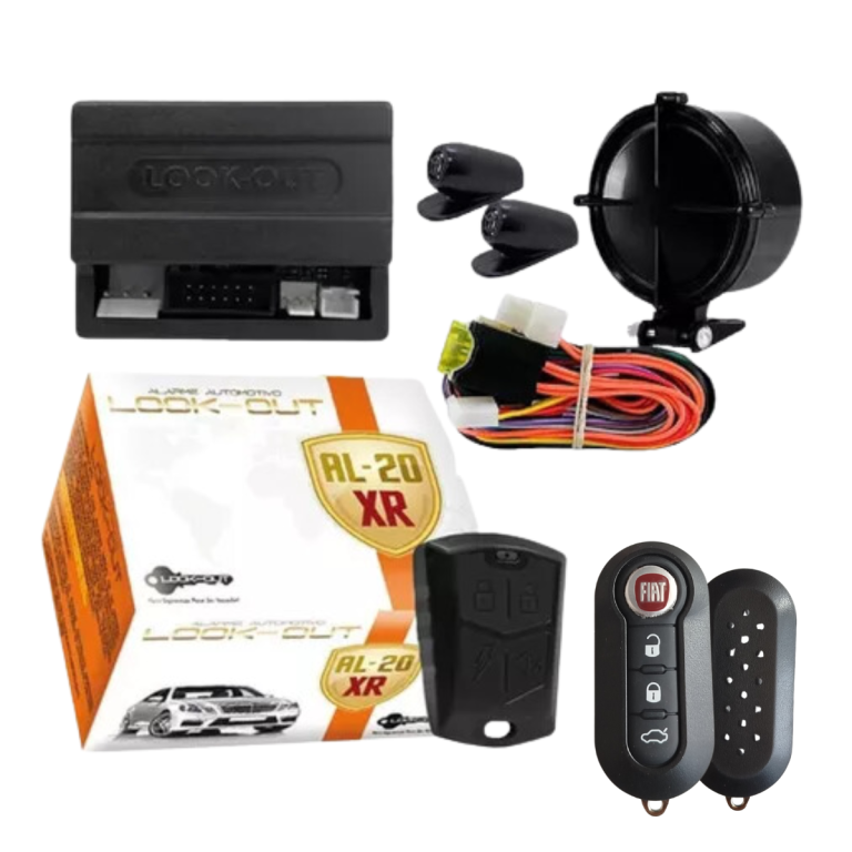 ALARME AL20 XR LOOK OUT 1 controle SENSOR + CANIVETE FIAT