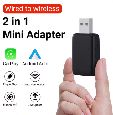 ADAPTADOR WIRELESS CARPLAY SEM FIO