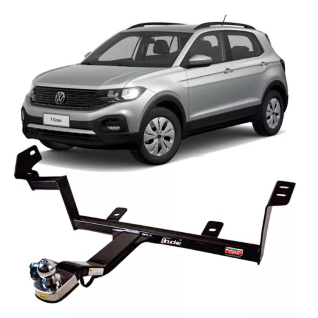 Engate Reboque Fixo Vw T-cross 18-24 700kg Completo Não Fura REVW5057