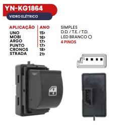 INTERRUPTOR SIMPLES  LED BRANCO UNO MOBI ARGO PUNTO CRONOS STRADA D.D/T.E/T.D