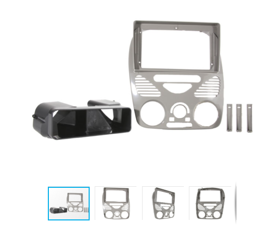 MOLDURA PALIO/SIENA/STRADA (2002/2014) CINZA - TELA DE 9"