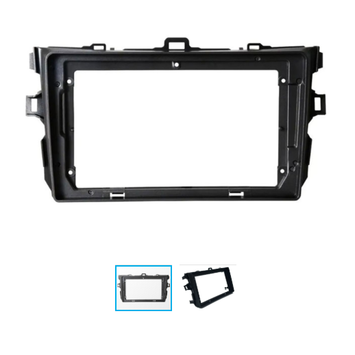 MOLDURA 2 DIN COROLLA (2009/2013) PRETA - TELA 9