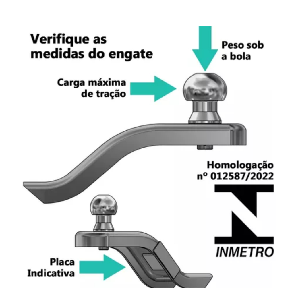 Engate Reboque Removível Gm Equinox 2018 Até 2024 - 1500 Kg