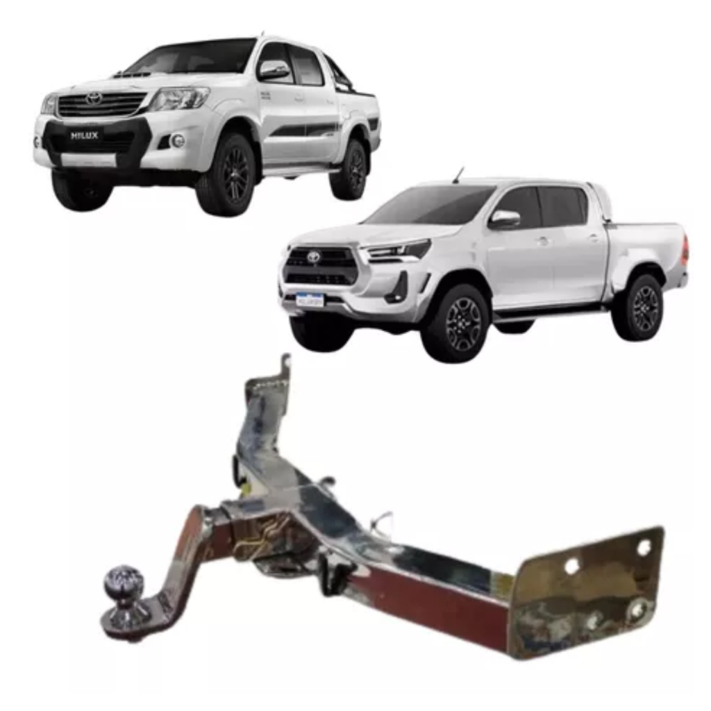 Engate Removível Aço Inox Hilux Pick-up 2005 Até 2024 2000kg To1007X