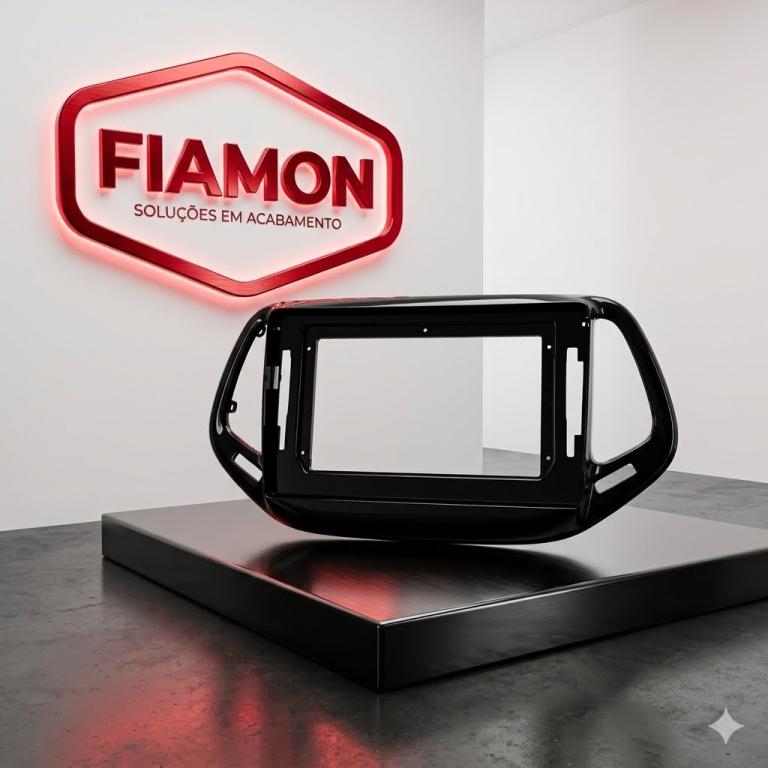 MOLDURA 10" JEEP COMPASS 2017/2021 BLACK PIANO FIAMON