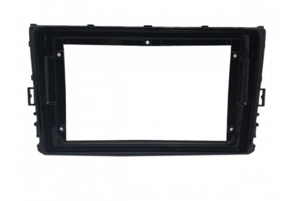 MOLDURA 9 VW NOVO POLO E VIRTUS 2018>, T-CROSS 2019/2024, NIVUS 2020> COMFORTLINE AP COM BOTAO FIAMON  BLACK PIANO