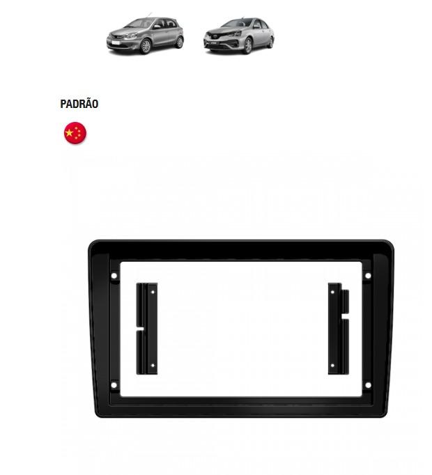 MOLDURA 9 FLUTUANTE TOYOTA ETIOS 2012/2013 BLACK PIANO FIAMON